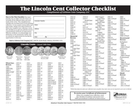 lincoln-cent-collector-checklist