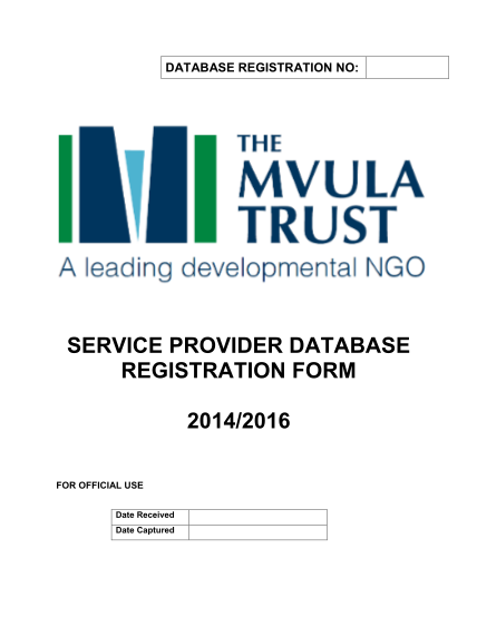 mvula-trust-database