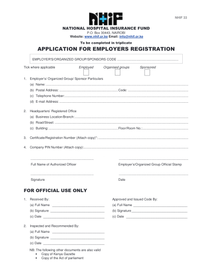 nhif-outpatient-form