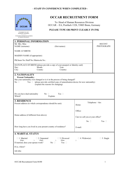 occar-recruitment-form