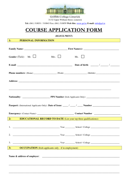online-college-application-form