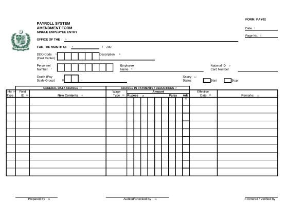 payroll-system-amendment-form