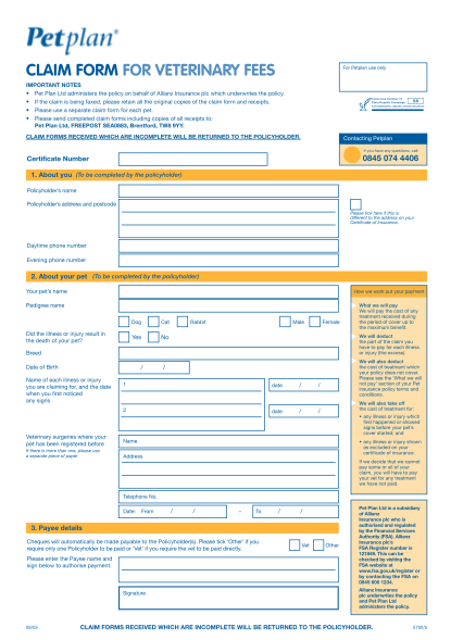 pet-plan-claim-form