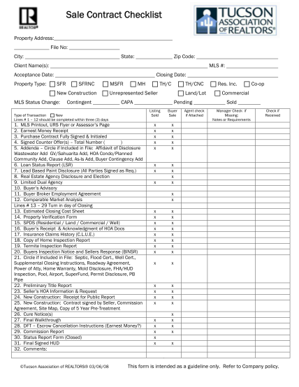 real-estate-closing-checklist-form