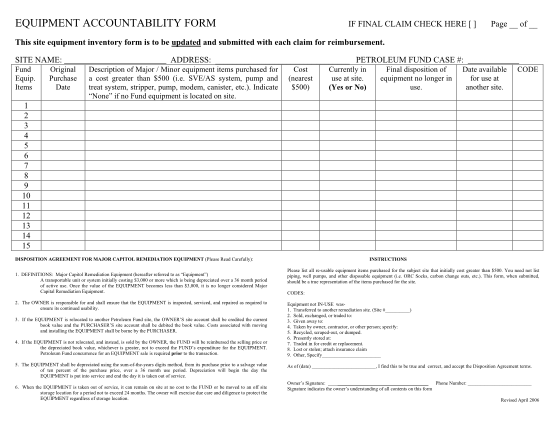 sample-accountability-form