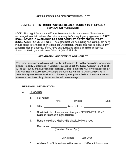 separation-agreement-worksheet