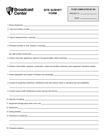 site-survey-form
