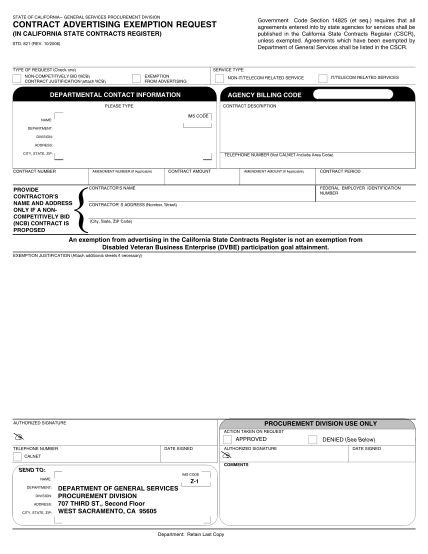 std-821-form