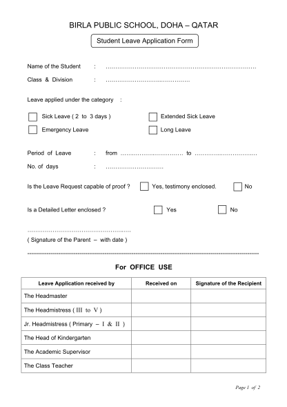 student-leave-application-form