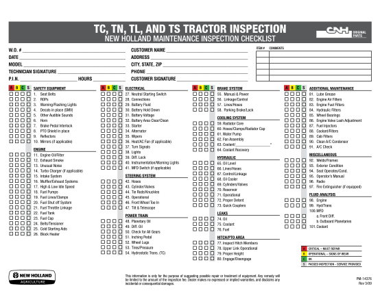 tractor-daily-checklist-sample