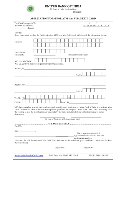 ubi-atm-card-application-form