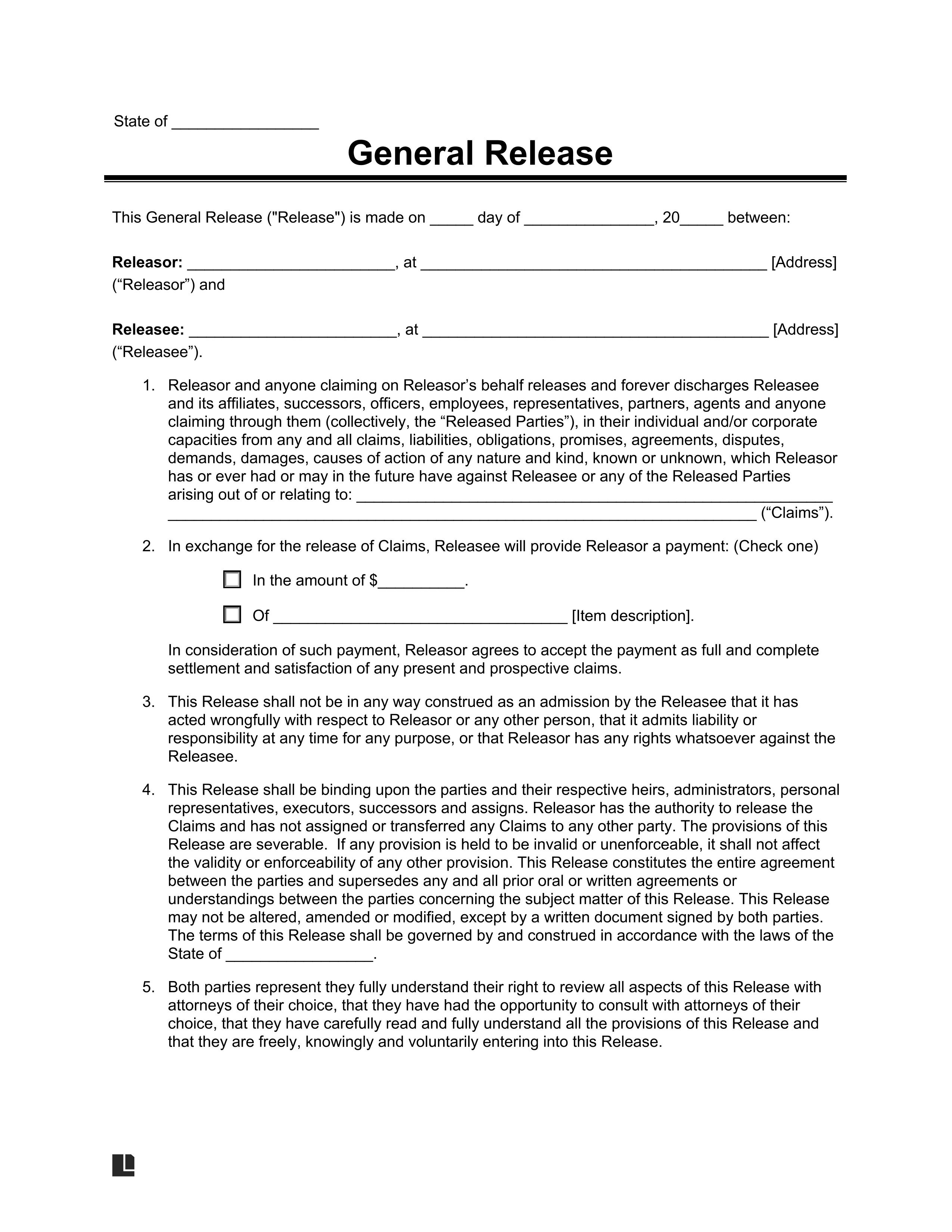Waiver Template