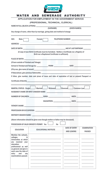 wasa-application-form