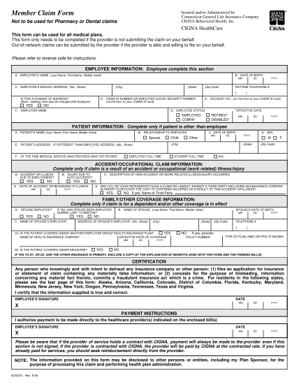 www49998-forms_medical_c-laim_form_cigna-out-of-network-reimbursement-medical-claim-form-life-insurance-forms-eip-sc