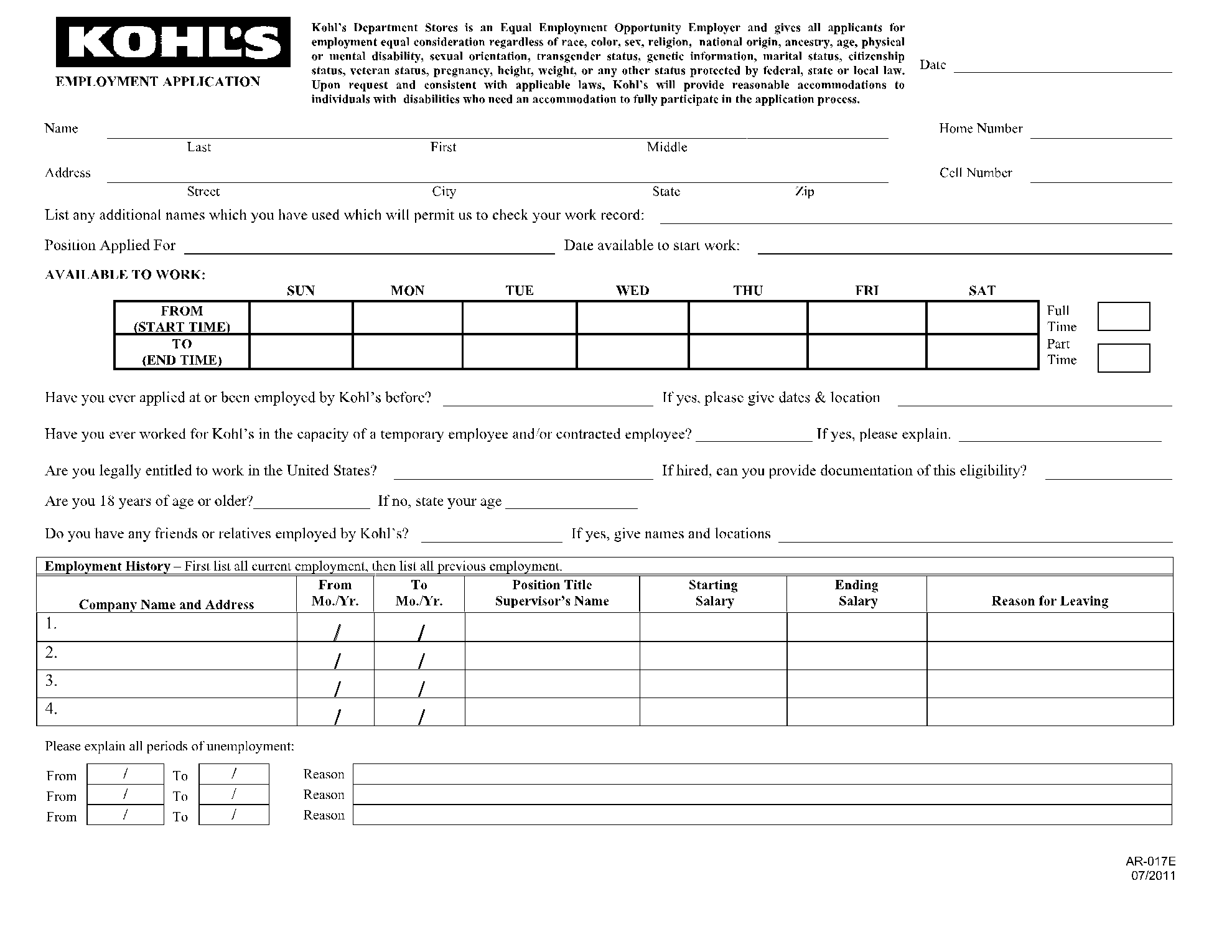 kohl-s-application-form-fill-download-free-online-cocodoc