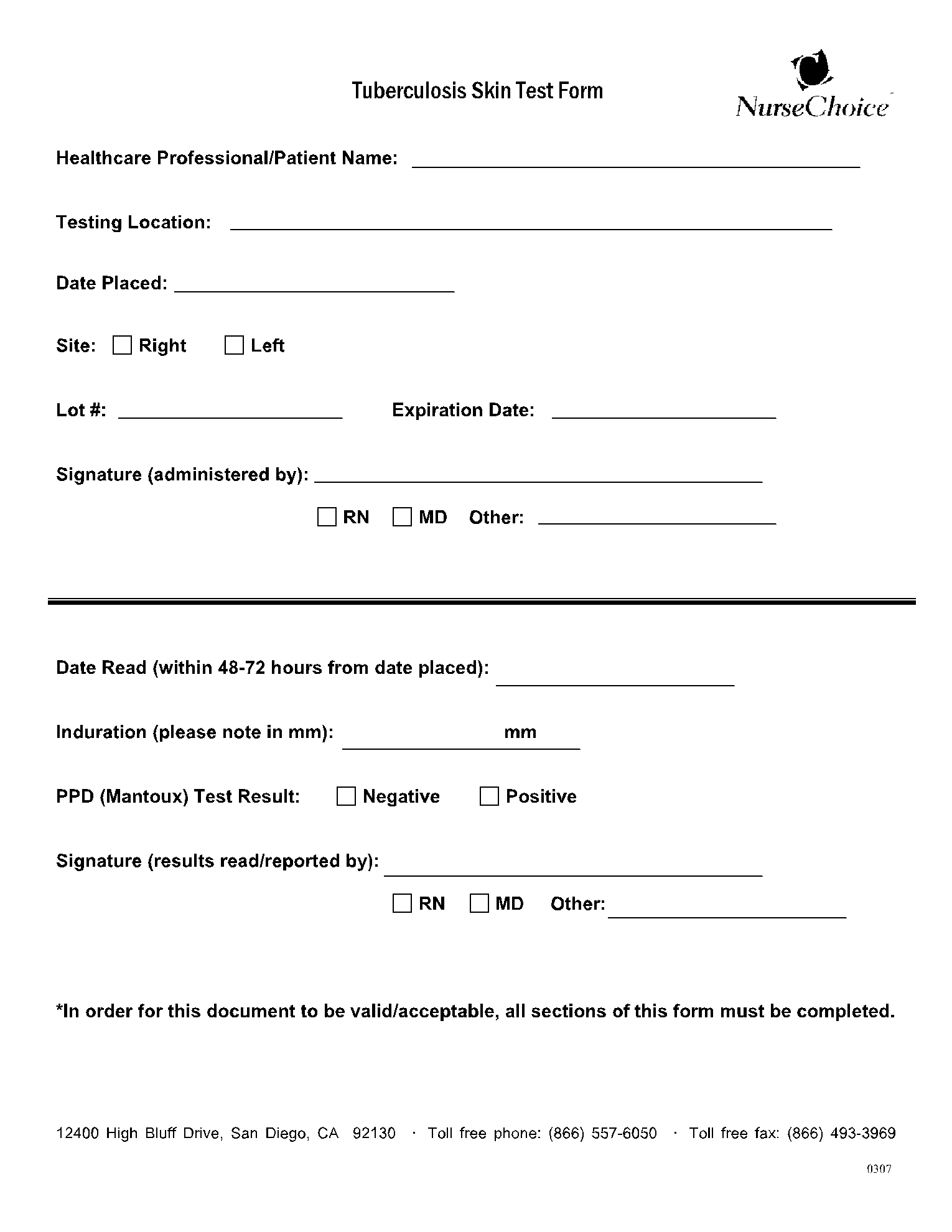 TB Test Form Fillable Printalbe Online For Free CocoDoc