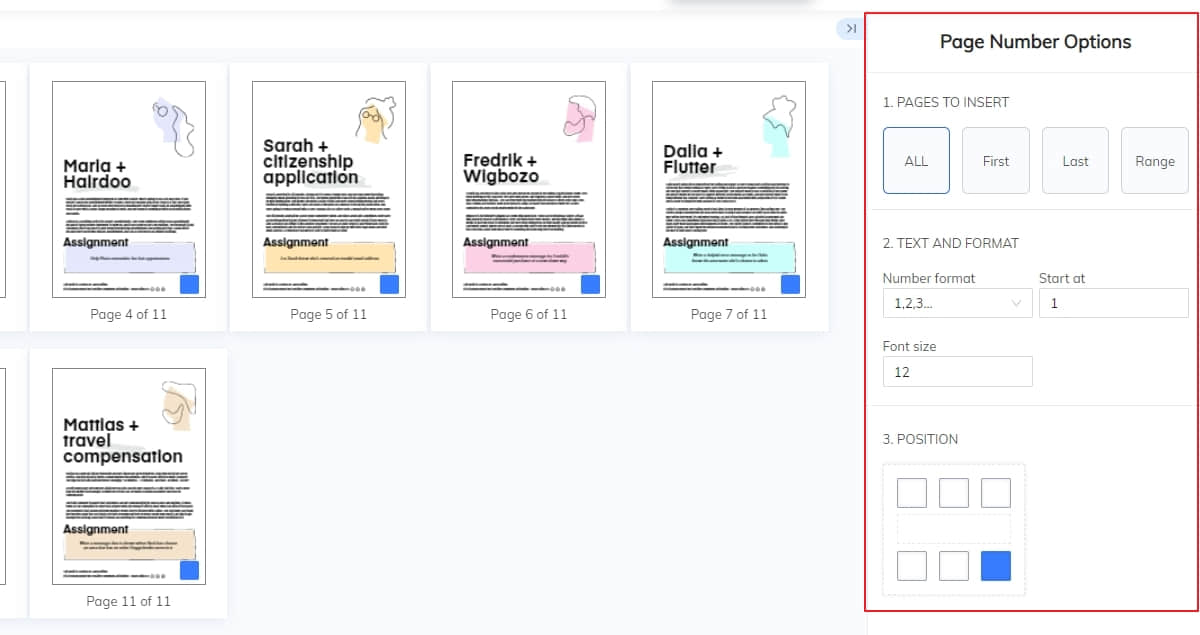 Add page numbers to PDF with CocoDoc