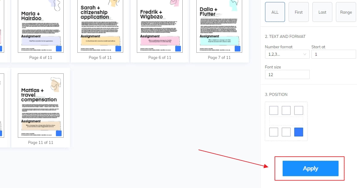 Add page numbers to PDF with CocoDoc
