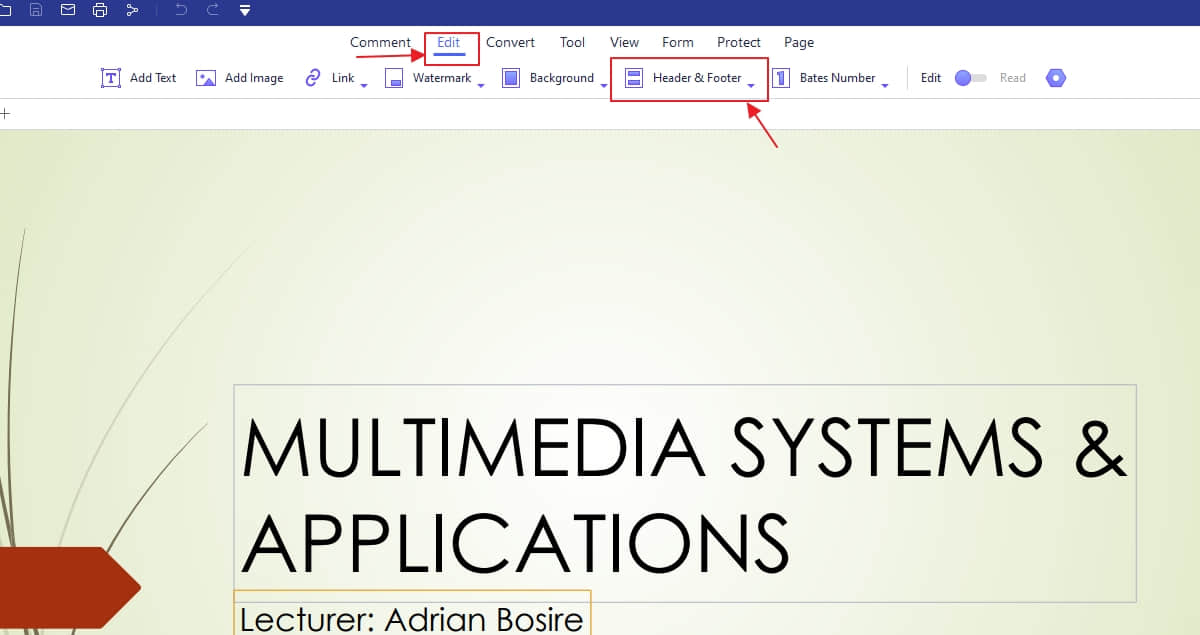 Add page numbers to PDF without Acrobat