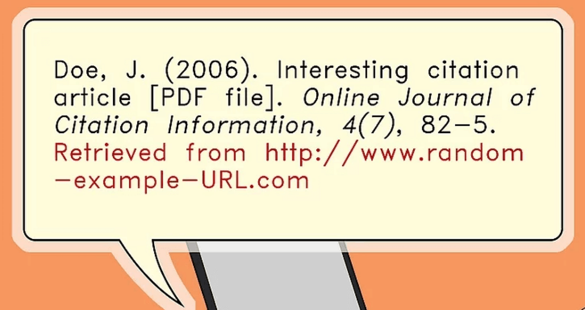 how to cite pdf research paper