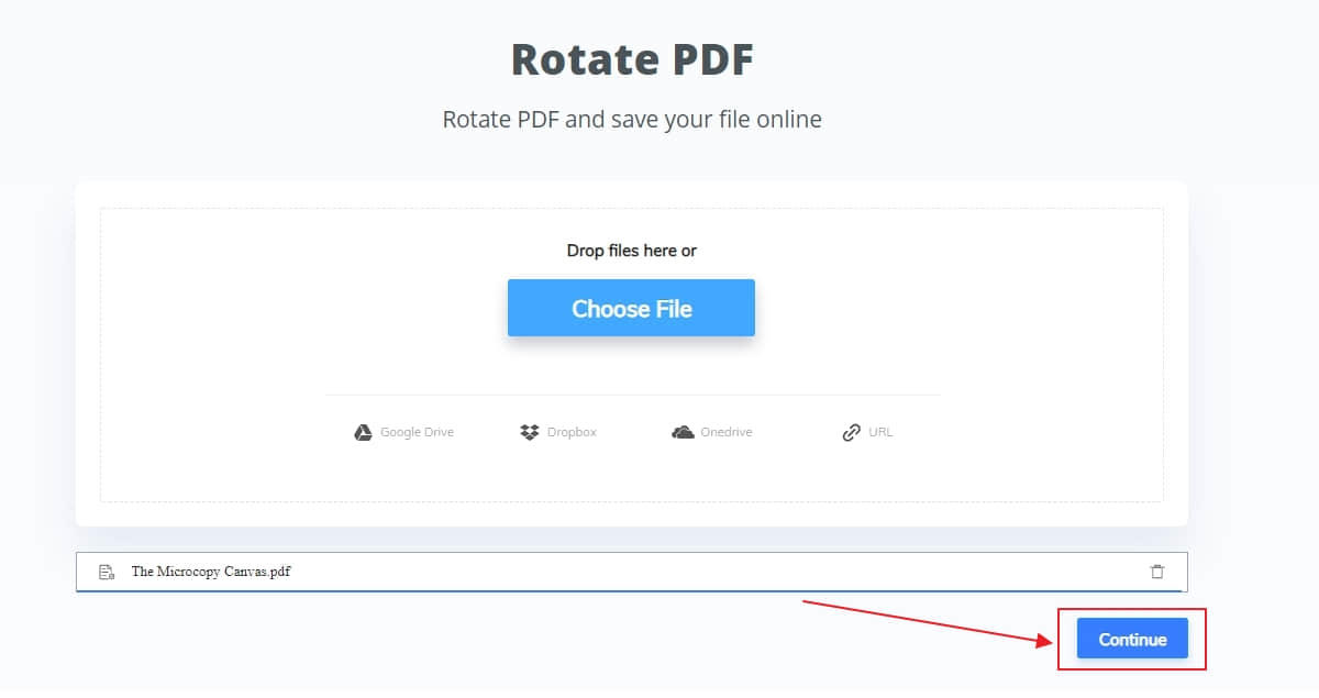 Rotate PDF on CocoDoc