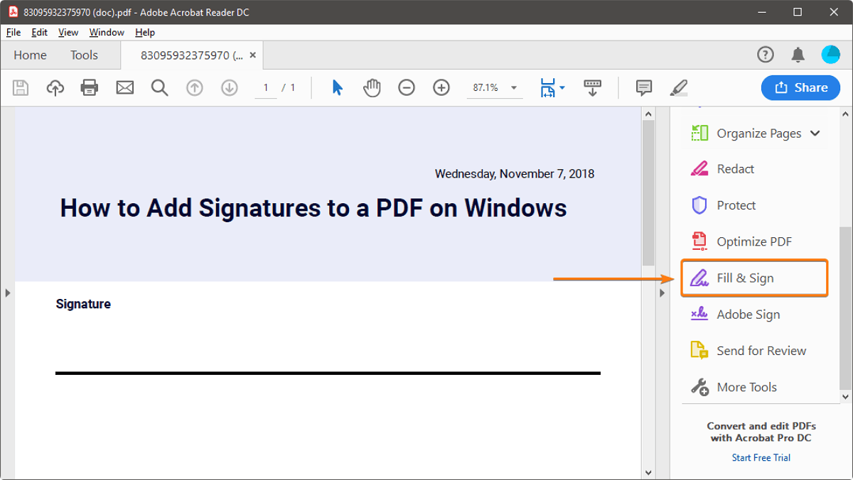 sign a pdf for mac